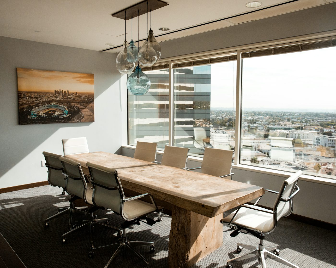 The private hospitality suite used for scheduled buyer meetings