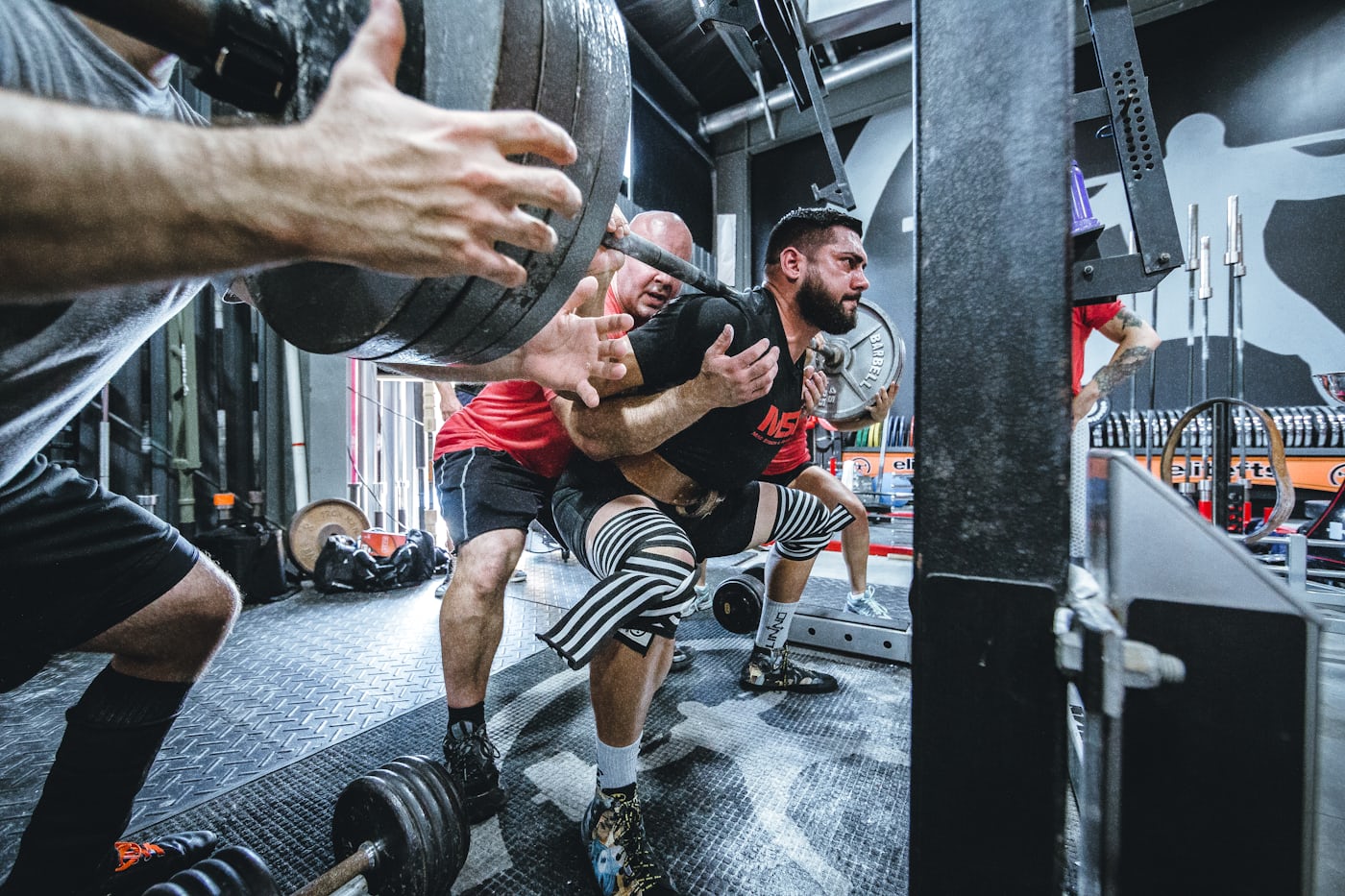 Athletes training together at a Kestrel Athletic session